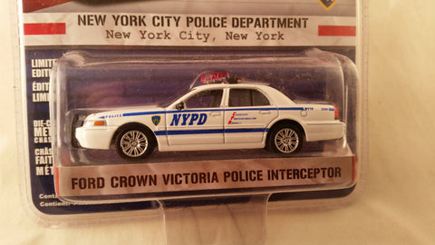 Greenlight Hot Pursuit, Series 12, Ford Crown Victoria Police Interceptor, New York City Police Department