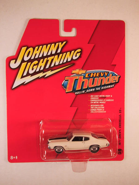 Miniature Johnny Lightning Chevy Camaro SS 1969 Noire 1/64 - Clé D'allumage, Bonus, édition Chevy Thunder