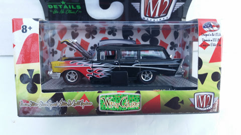 M2 Machines Wild Card Auto-Thentics, Release 12, 1957 Chevrolet 210 Beauville Station Wagon