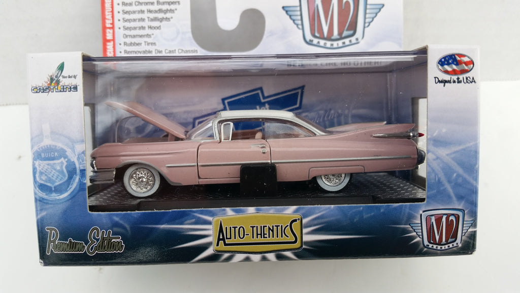 M2 Machines Auto-Thentics, Release 30, 1959 Cadillac Series 62, White Roof