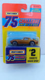 Matchbox 75 Challenge Gold Vehicle, #02 Corvette Grand Sport