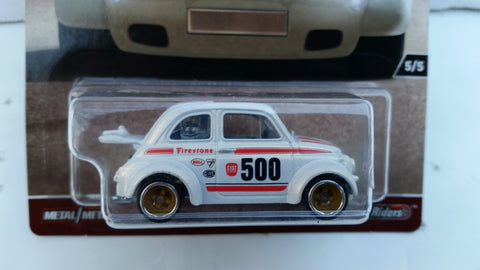 Hot Wheels Car Culture, Air Cooled, '60s Fiat 500D Modificado - Damaged Blister