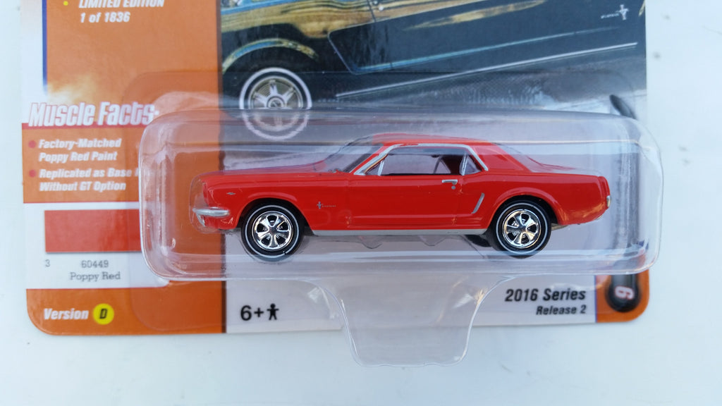 Johnny Lightning Muscle Cars 2016, Release 2D, 1965 Ford Mustang
