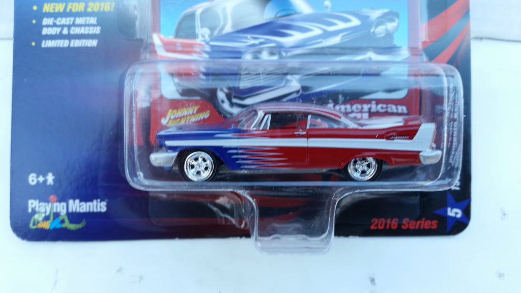 Johnny Lightning Street Freaks 2016, Release 1A, 1958 Plymouth Belvedere, American Glory