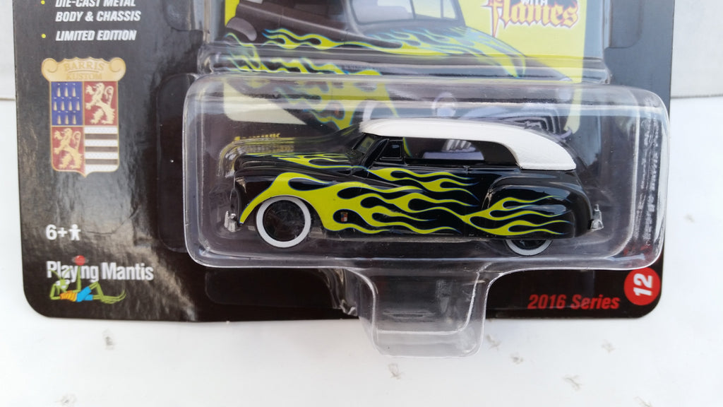 Johnny Lightning Street Freaks 2016, Release 2C, George Barris Phaeton, Black with Flames