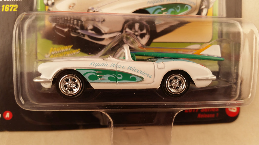 Johnny Lightning Street Freaks 2017, Release 1A, 1958 Corvette, Surf Rods