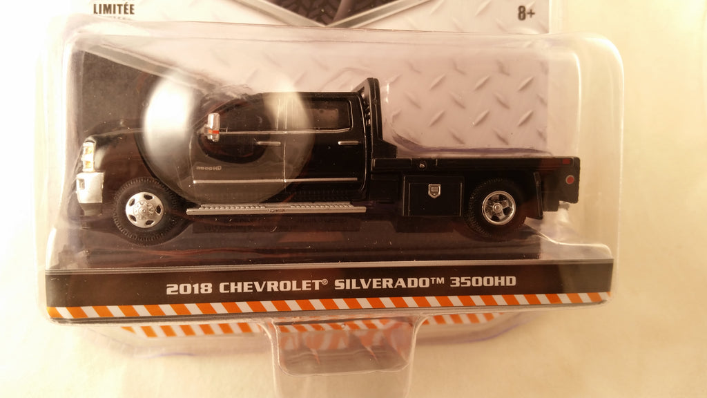 Greenlight Dually Drivers, Series 1, 2018 Chevrolet Silverado 3500HD - Black