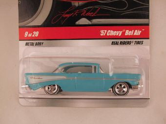 Hot Wheels Larry's Garage 2009, '57 Chevy Bel Air, Aqua/Silver