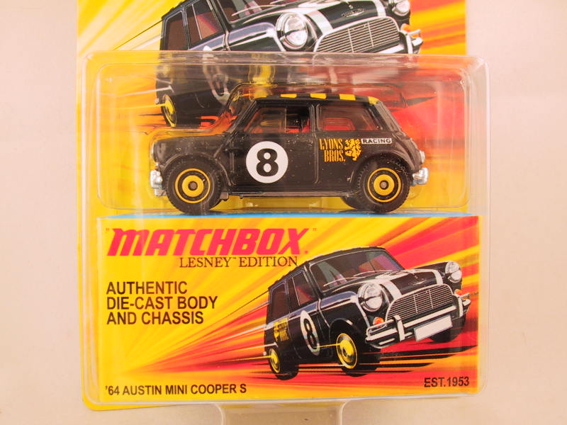 Matchbox Heritage Classics #19/100 - 1964 Austin Mini Cooper S, Dark Blue, 1:64 Scale Diecast Model Car