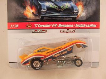 Hot Wheels Drag Strip Demons 2010, '77 Corvette F/C - Mongoose/English Leather - Damaged Card