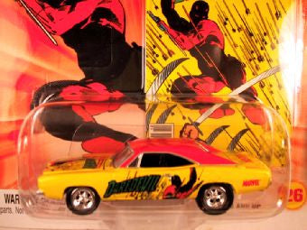 Johnny Lightning Marvel Comic Cars, Release 3, '69 Dodge Charger, Daredevil