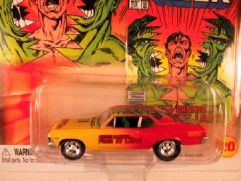 Johnny Lightning Marvel Comic Cars, Release 3, '69 Chevy Nova, The Incredible Hulk