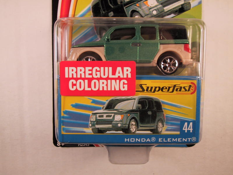 Matchbox Superfast 2004, #44 Honda Element - Irregular Coloring