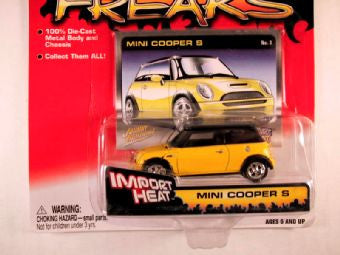 Johnny Lightning Street Freaks, Release 03, Mini Cooper S, Import Heat
