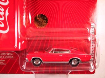 Johnny Lightning Coca Cola with Tin Box 2005, 1966 Dodge Charger