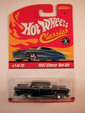 Hot Wheels Classics, Series 1, #01 1957 Chevy Bel Air, Dark Blue