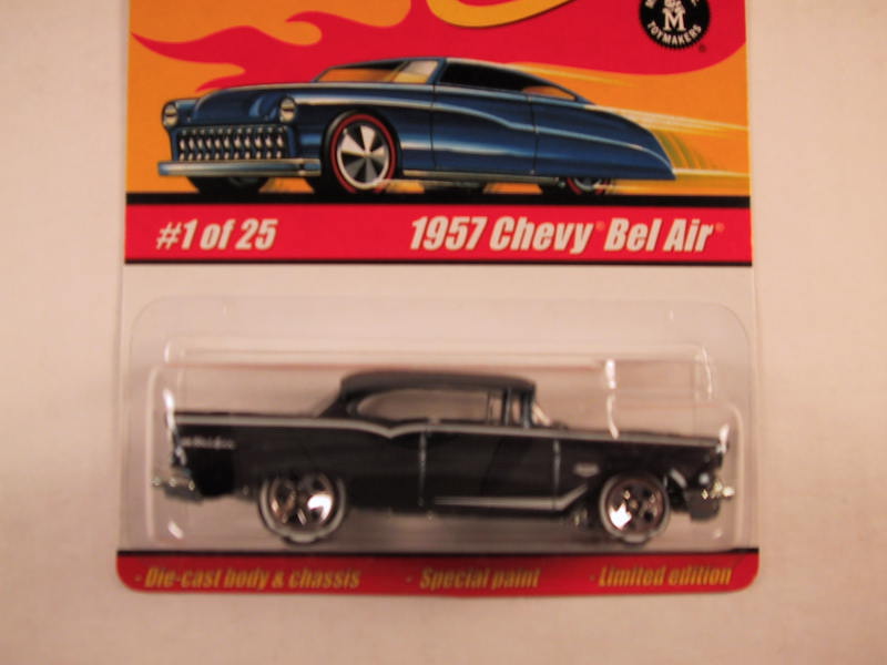 Hot Wheels Classics, Series 1, #01 1957 Chevy Bel Air, Dark Blue
