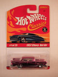 Hot Wheels Classics, Series 1, #01 1957 Chevy Bel Air, Pink