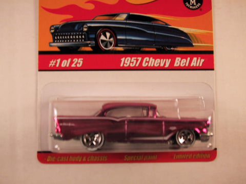 Hot Wheels Classics, Series 1, #01 1957 Chevy Bel Air, Pink