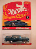 Hot Wheels Classics, Series 1, #01 1957 Chevy Bel Air, Blue