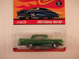 Hot Wheels Classics, Series 1, #01 1957 Chevy Bel Air, Light Green