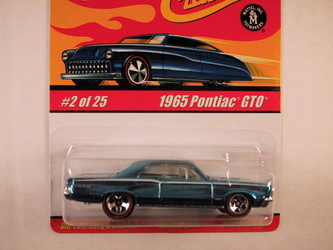 Hot Wheels Classics, Series 1, #02 1965 Pontiac GTO, Blue