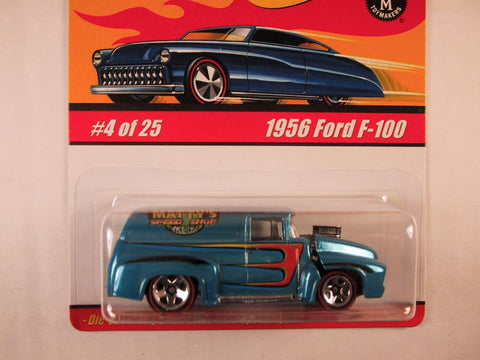 Hot Wheels Classics, Series 1, #04 1956 Ford F-100, Blue