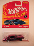 Hot Wheels Classics, Series 1, #07 1968 Cougar, Pink