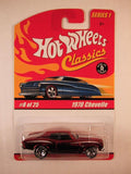 Hot Wheels Classics, Series 1, #08 1970 Chevelle, Red
