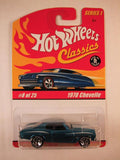 Hot Wheels Classics, Series 1, #08 1970 Chevelle, Blue