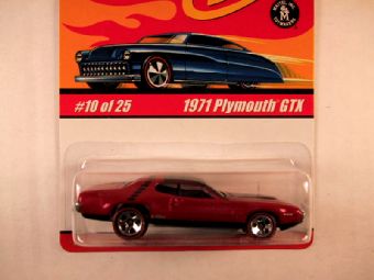 Hot Wheels Classics, Series 1, #10 1971 Plymouth GTX, Pink