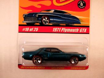 Hot Wheels Classics, Series 1, #10 1971 Plymouth GTX, Blue