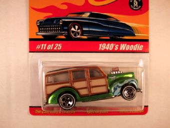 Hot Wheels Classics, Series 1, #11 1940s Woody, Green