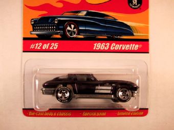 Hot Wheels Classics, Series 1, #12 1963 Corvette, Black