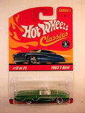 Hot Wheels Classics, Series 1, #13 1963 T-Bird, Green