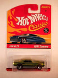 Hot Wheels Classics, Series 1, #14 1967 Camaro, Antifreeze