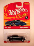 Hot Wheels Classics, Series 1, #14 1967 Camaro, Black