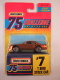 Matchbox 75 Challenge Gold Vehicle, #07 T Bird Stock Car