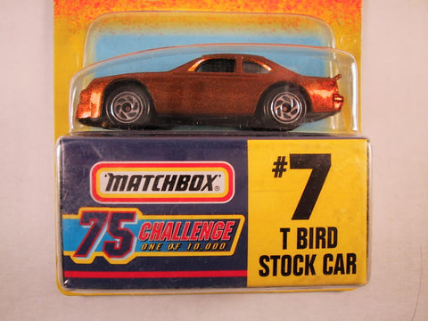 Matchbox 75 Challenge Gold Vehicle, #07 T Bird Stock Car