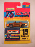 Matchbox 75 Challenge Gold Vehicle, #15 Mustang Mach III