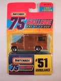 Matchbox 75 Challenge Gold Vehicle, #51 Ambulance