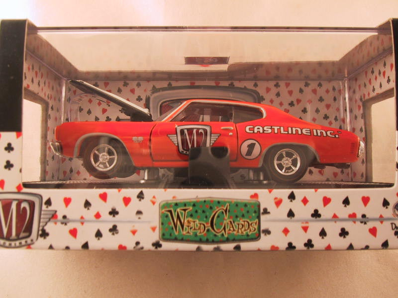 M2 Machines Wild Card Detroit Muscle, Release 02, 1970 Chevrolet Chevelle SS, Orange