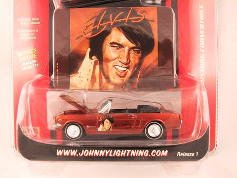 Johnny Lightning Rock Art, '65 Ford Mustang Convertible, Elvis Presley