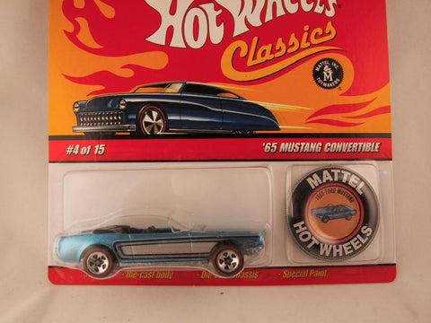 Hot Wheels Classics with Button, '65 Mustang Convertible