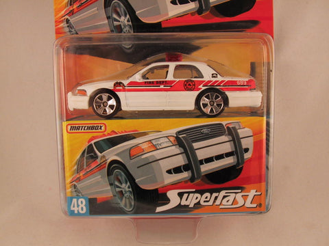 Matchbox Superfast 2006-2007, #48 Ford Crown Victoria - Damaged Card